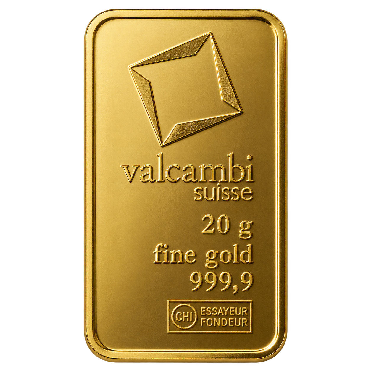 20 Gram Valcambi Gold Bar