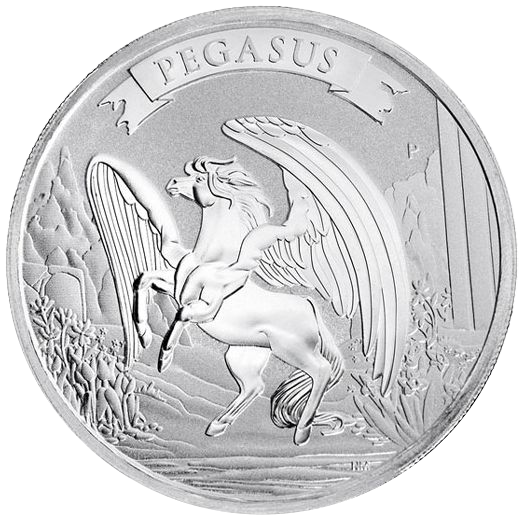 Australian Pegasus 2 oz Silver Coin